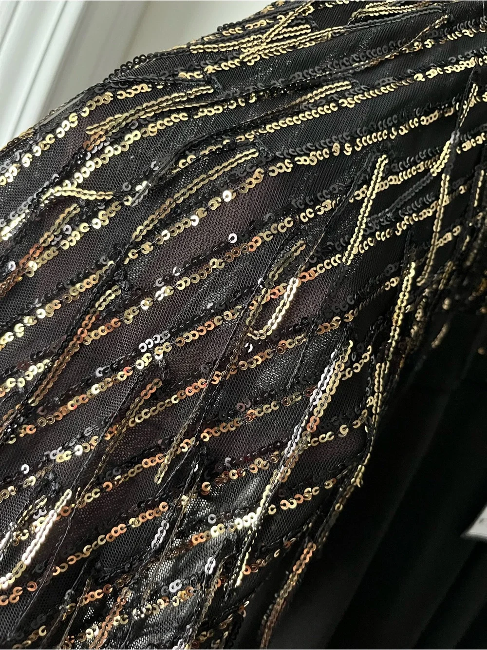 🖤✨ Eliza J Sequin Fringe Straight-Leg Jumpsuit Dress Sequin Size 18W NWT